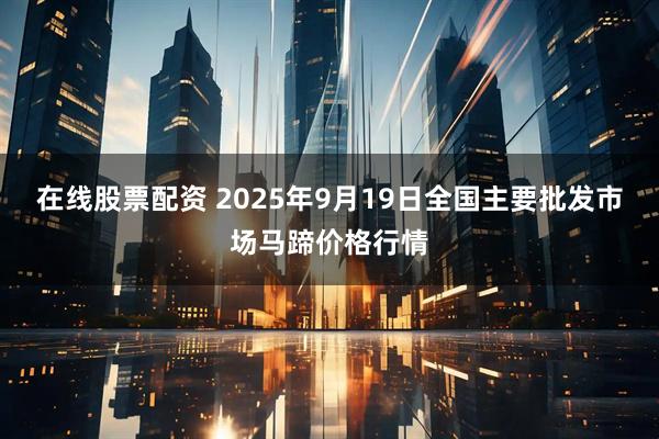 在线股票配资 2025年9月19日全国主要批发市场马蹄价格行情